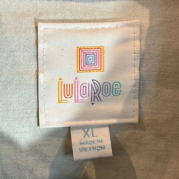 LULAROE Sz XL  Kenny Camo Jacket Military Jean Style With Pockets New with Tags - Picture 4 of 14